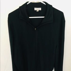 St. John sport zip wool blend jacket black xl